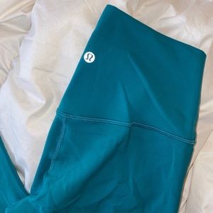 COPY - TURQUOISE LULULEMON ALIGNS 25”